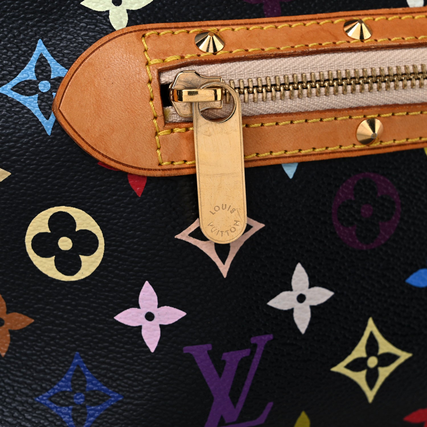 Louis Vuitton Monogram Multicolor Alma Black 34 of 35