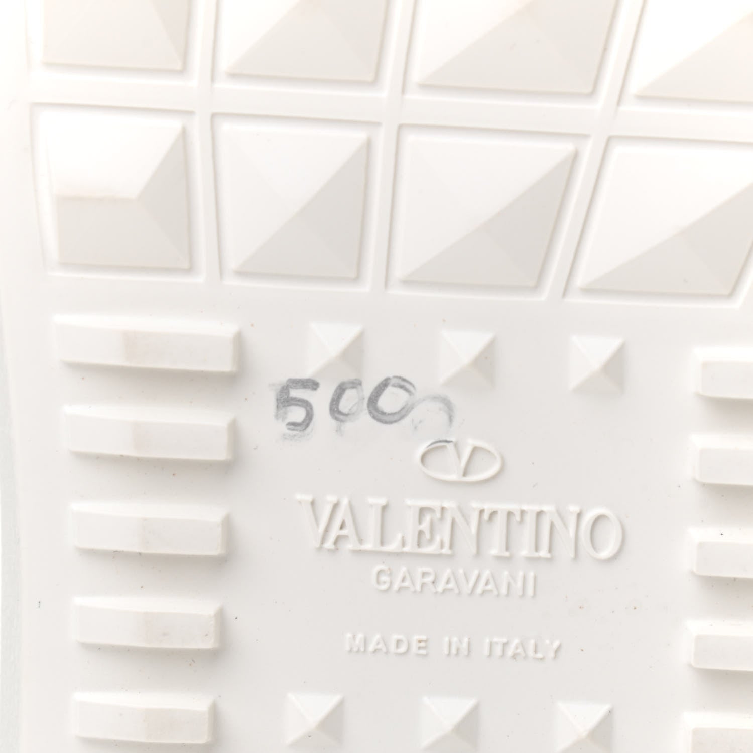 Valentino Garavani Calfskin Womens Rockstud Open Sneakers 40 White Pink 9 of 10