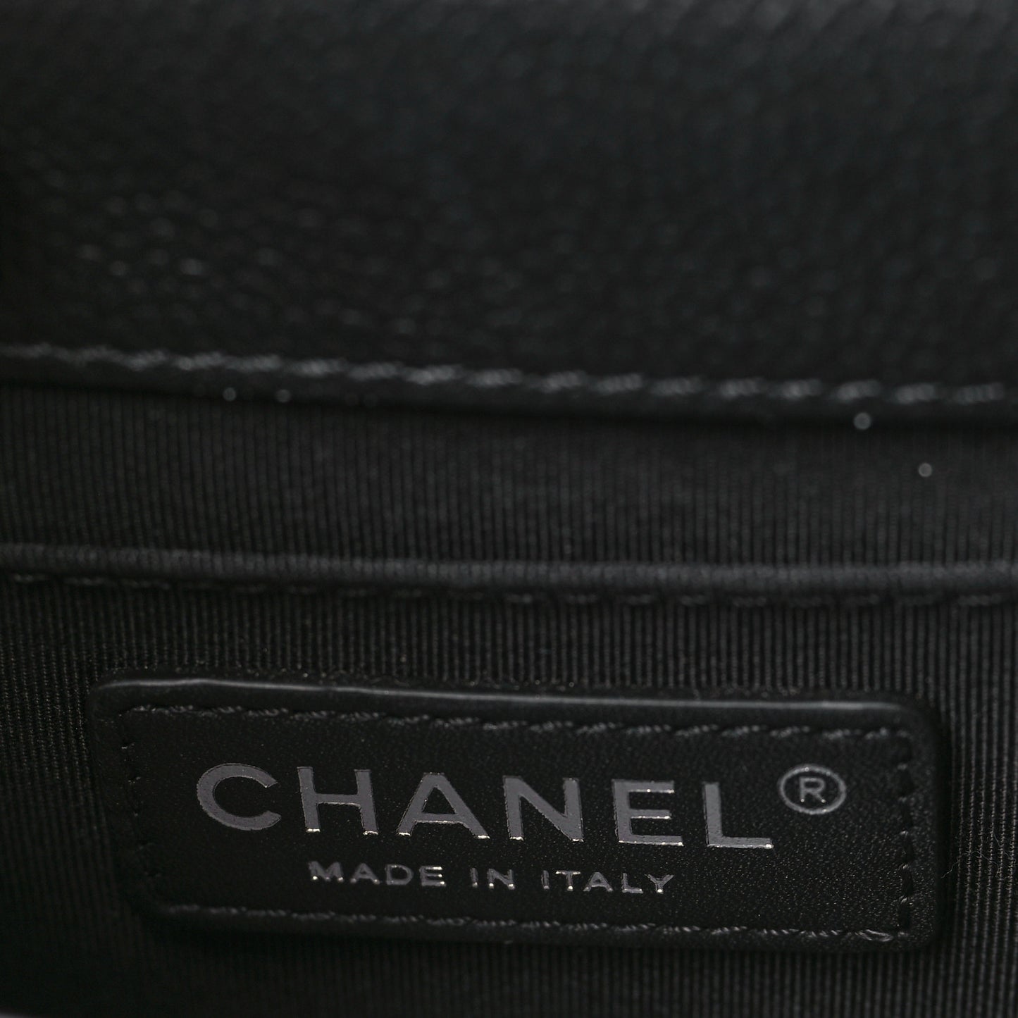 Caviar Quilted CC Box Flap Black