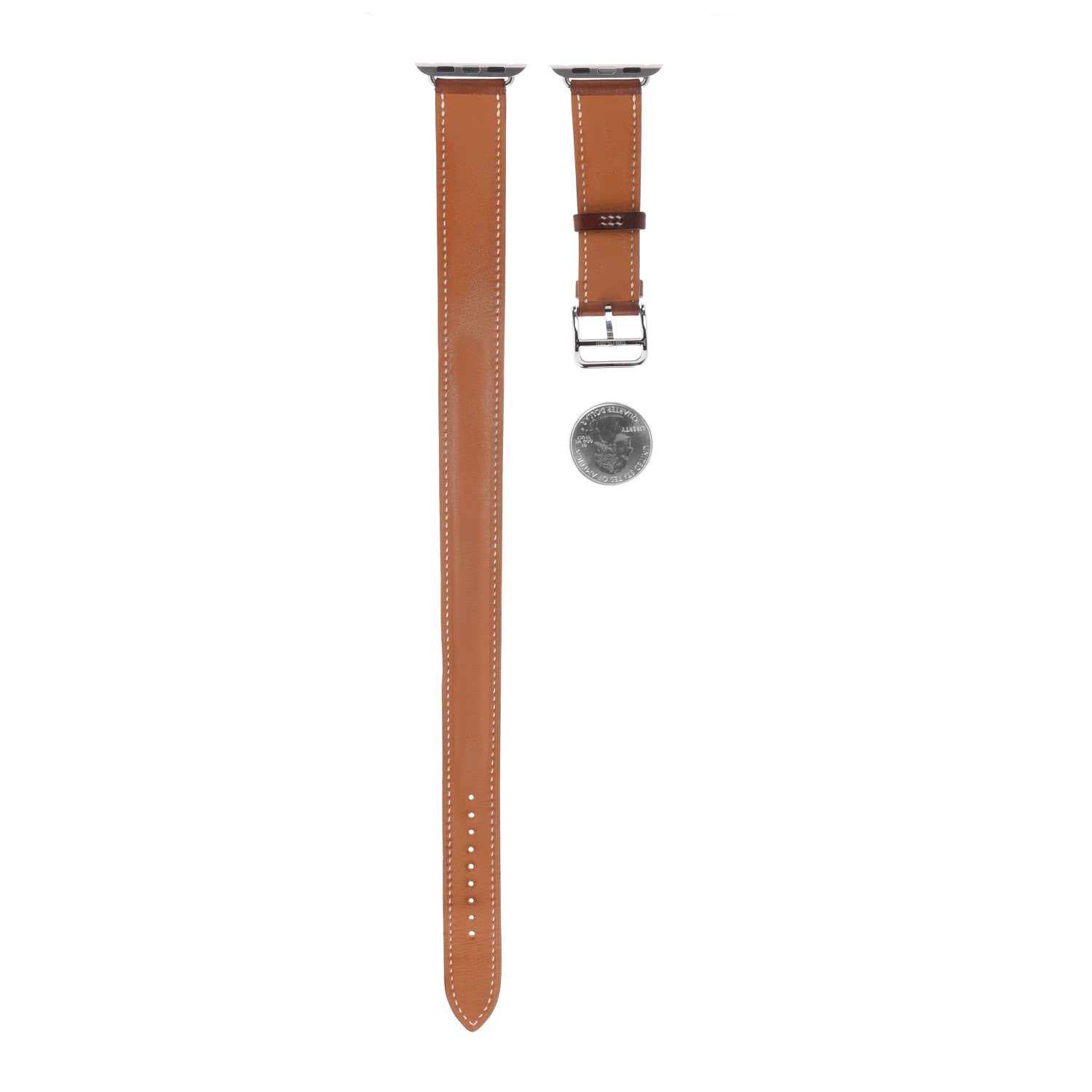 Hermes Barenia 40mm Apple Watch Double Tour Band Fauve 2 of 12