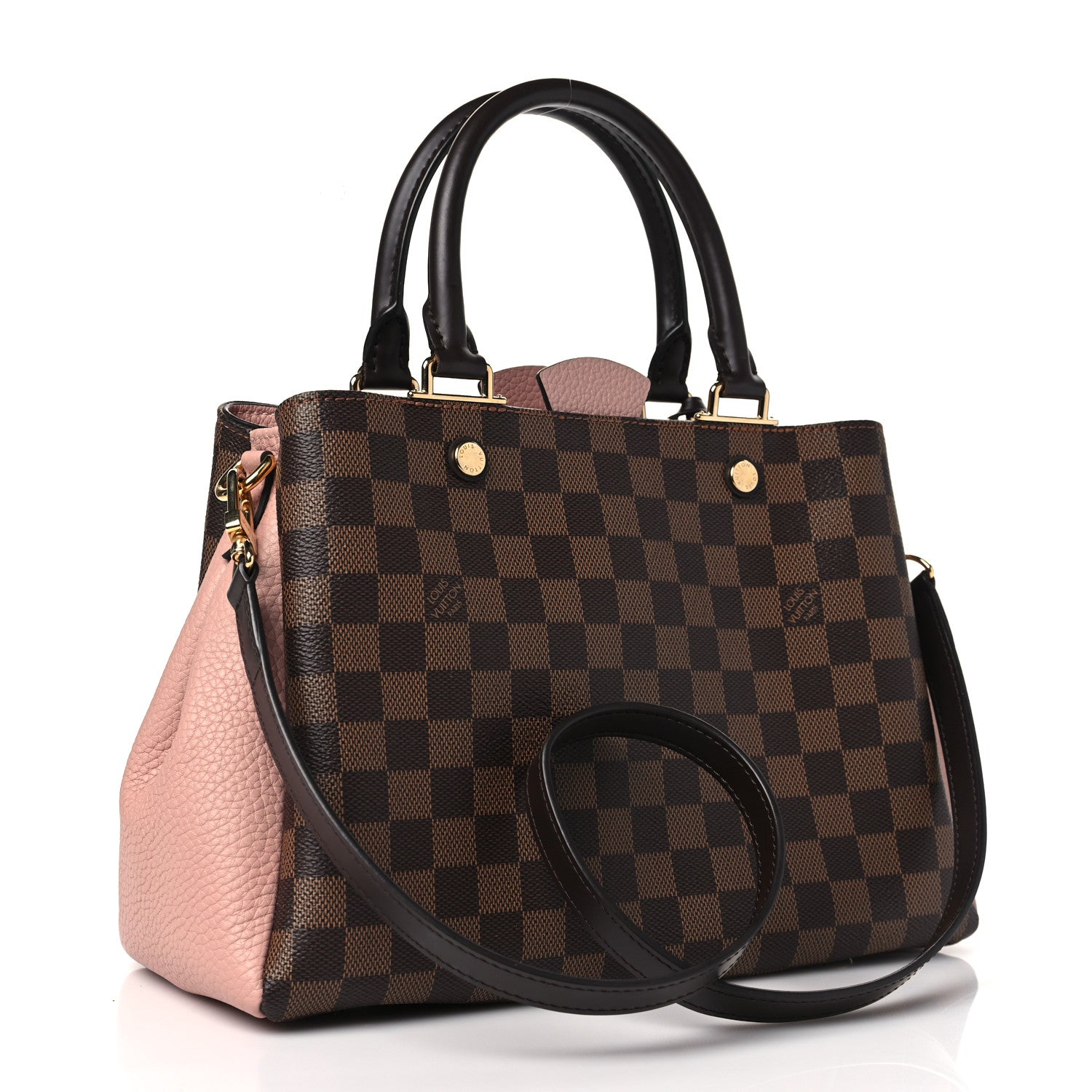 Louis Vuitton Damier Ebene Cuir Taurillon Brittany Magnolia 3 of 9