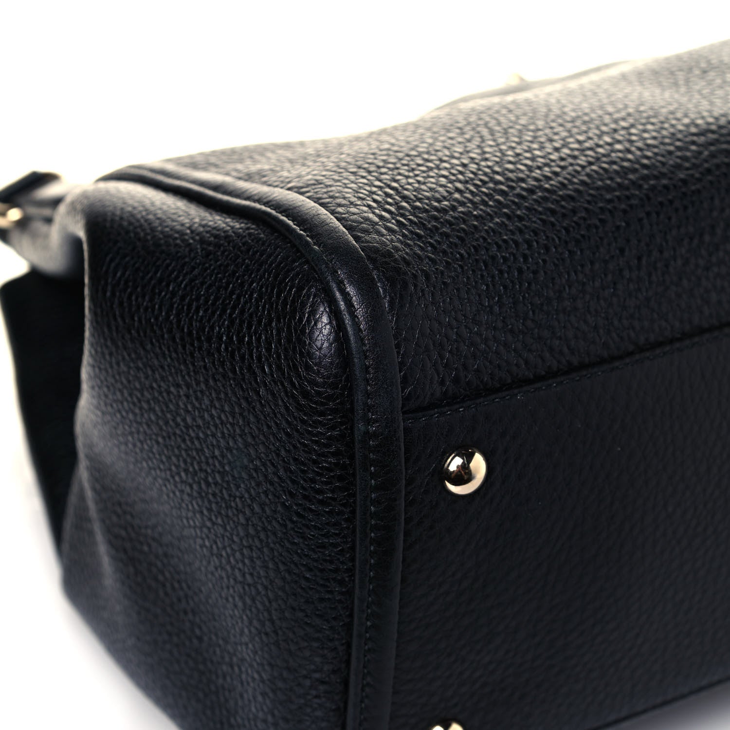 Gucci Pebbled Calfskin Medium Soho Shoulder Bag Black 12 of 13