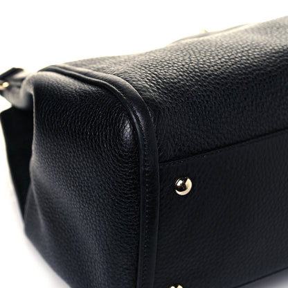 Gucci Pebbled Calfskin Medium Soho Shoulder Bag Black 12 of 13