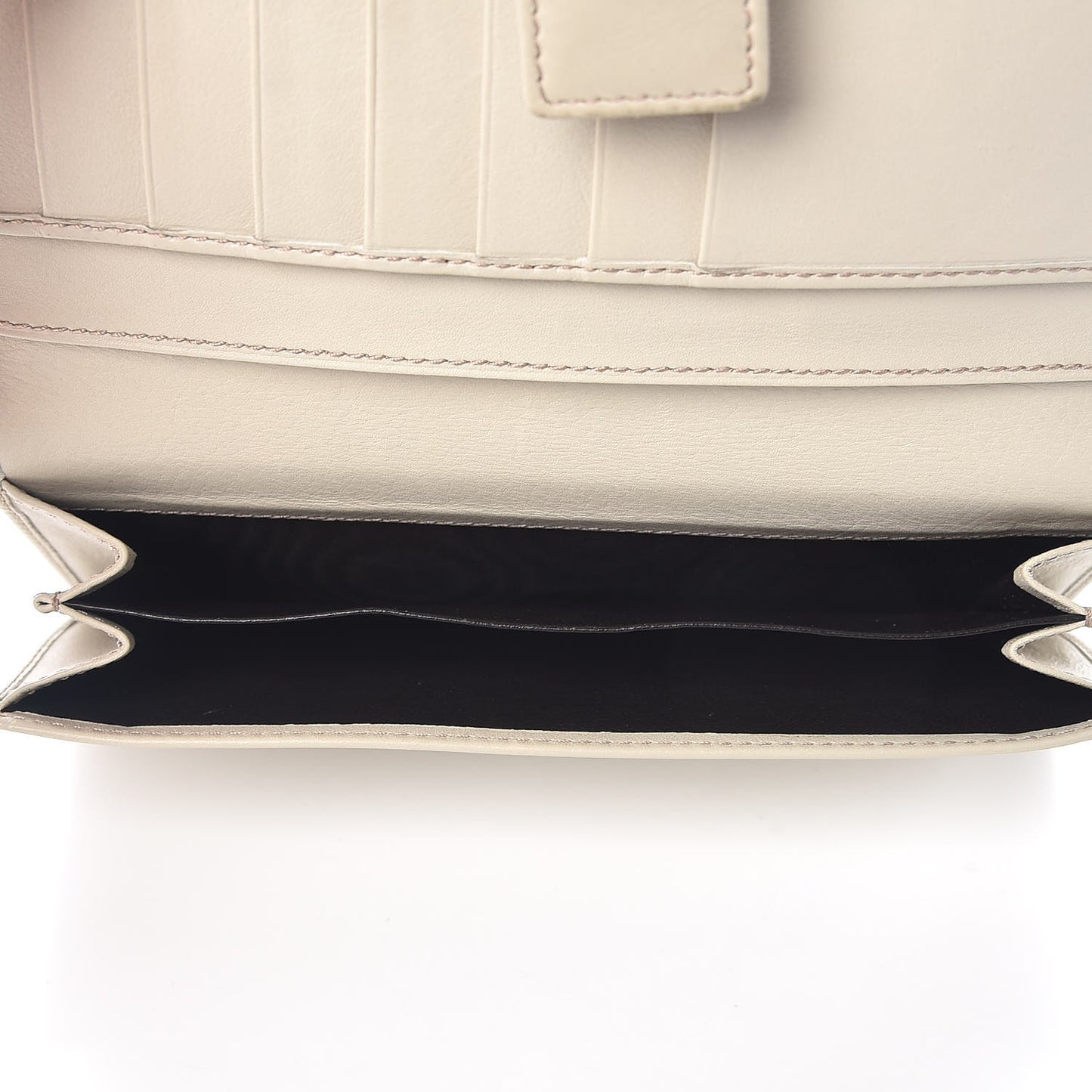 Monogram Margaux Calfskin Sukey Continental Organizer Wallet Beige Ebony Mystic White