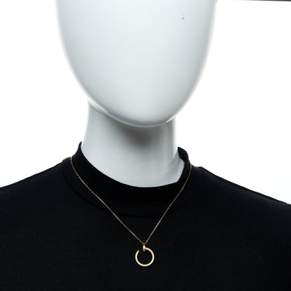 Cartier 18K Yellow Gold Diamond Juste Un Clou Paved Pendant Necklace 2 of 6