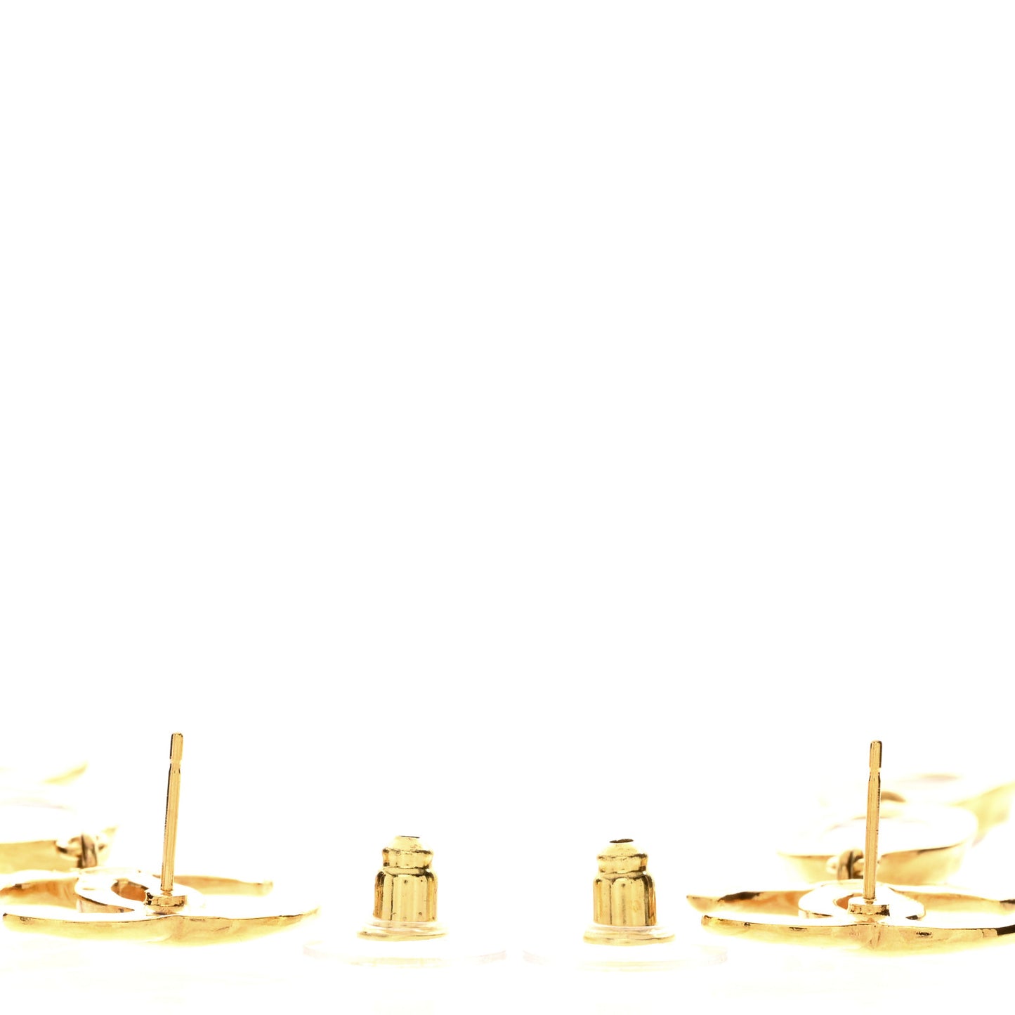 Metal Resin CC Drop Earrings Gold Pink Orange