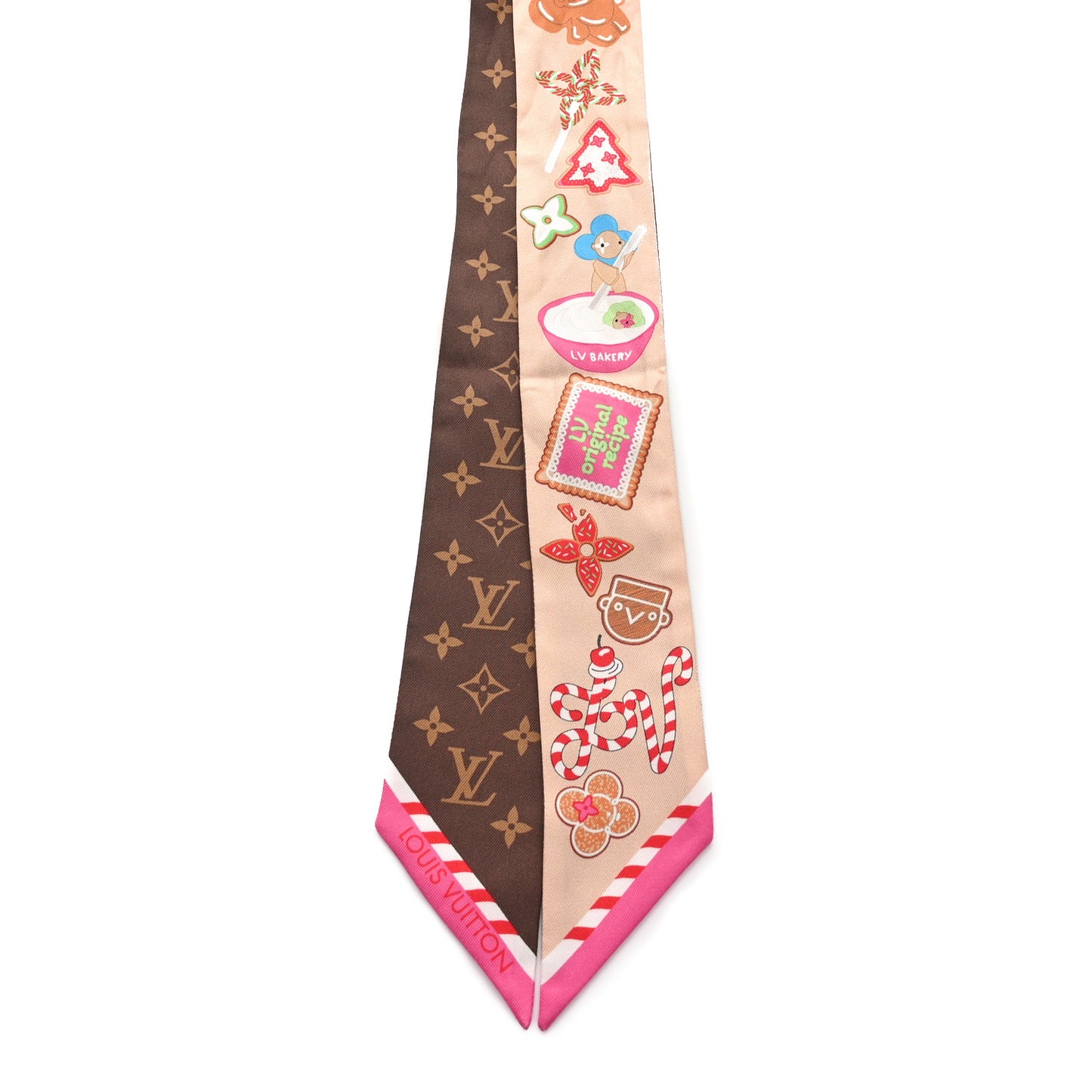 Silk Monogram 2024 Christmas Animation Vivienne BB Bandeau Brown