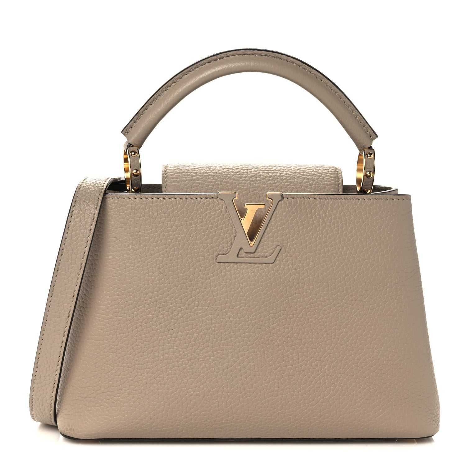 Louis Vuitton Taurillon Capucines BB Galet 1 of 10