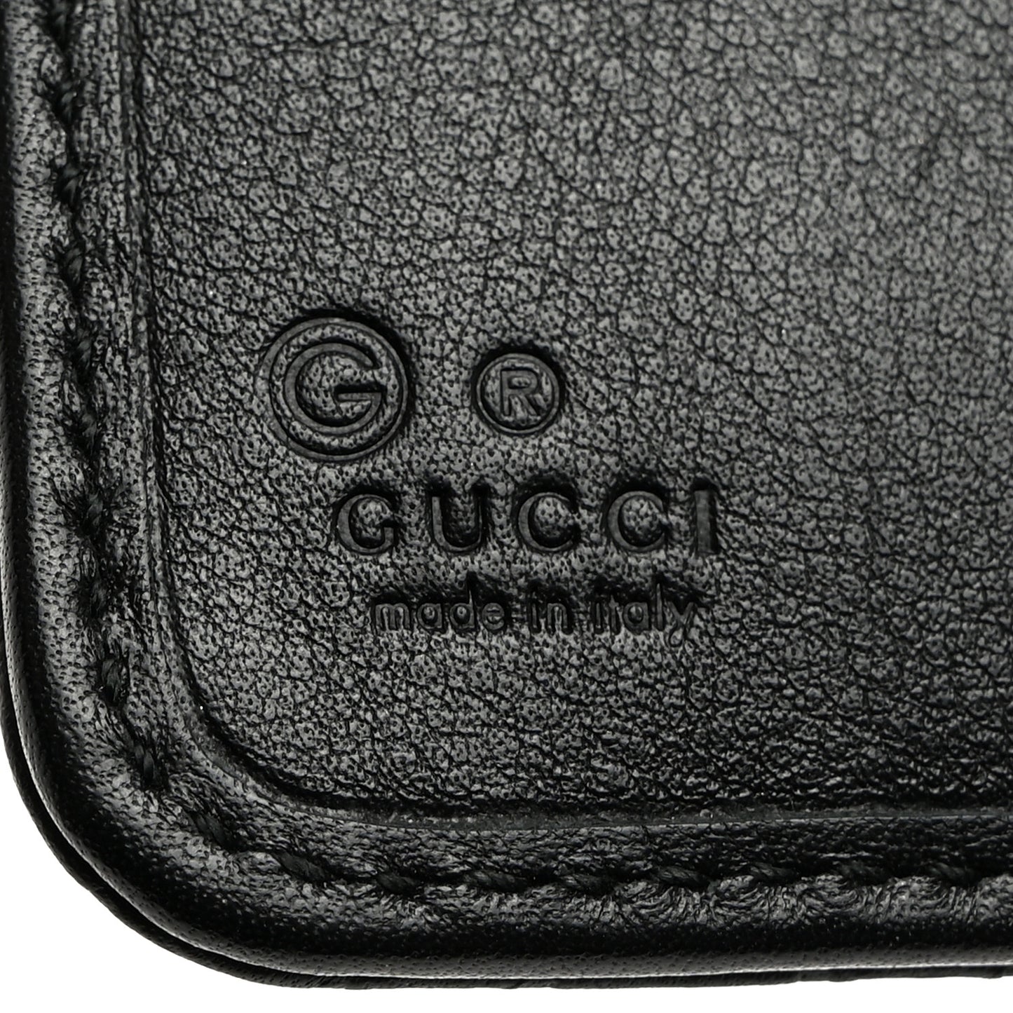 Microguccissima Compact Wallet Black
