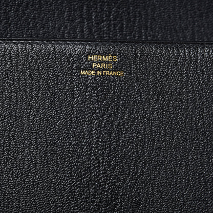 Hermes Chevre Mysore Medor 23 Clutch Black 6 of 9