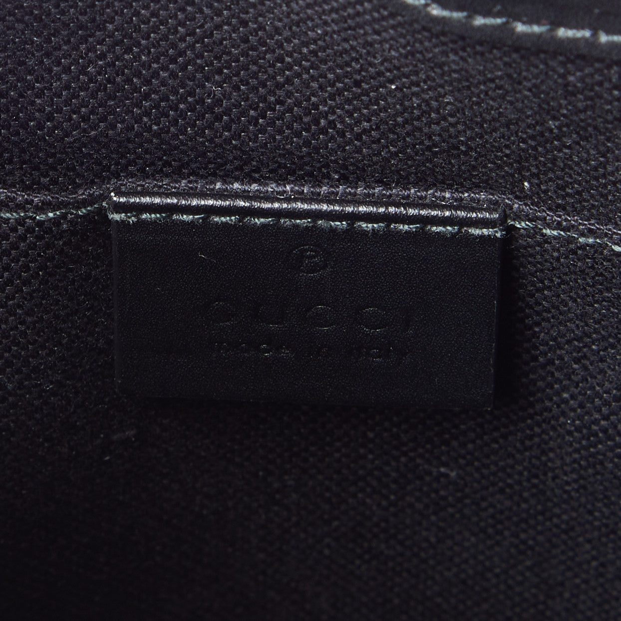 Gucci GG Supreme Monogram Web Small Flat Messenger Bag Black Grey 10 of 10