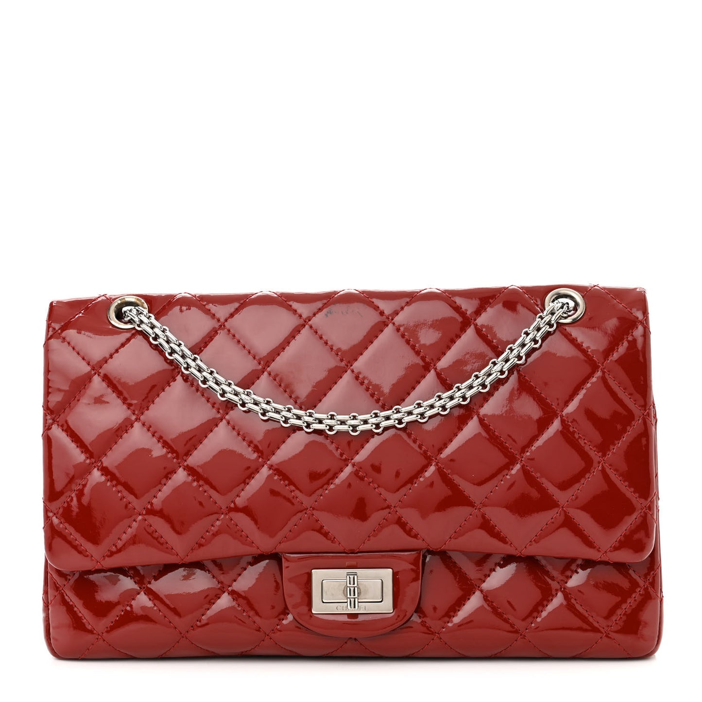 Patent Quilted 2.55 Reissue 226 Flap Red