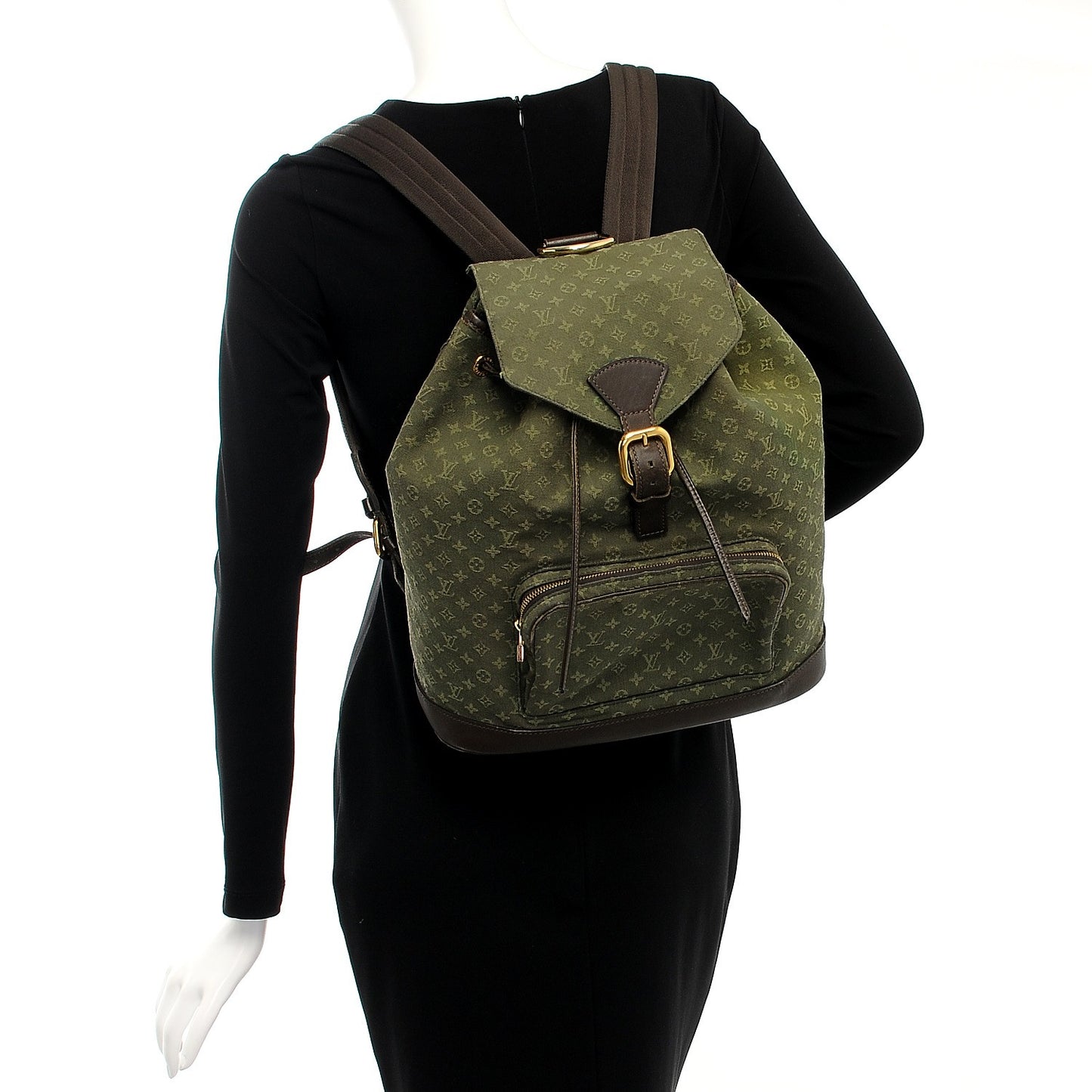 Mini Monogram Montsouris GM Backpack Kaki