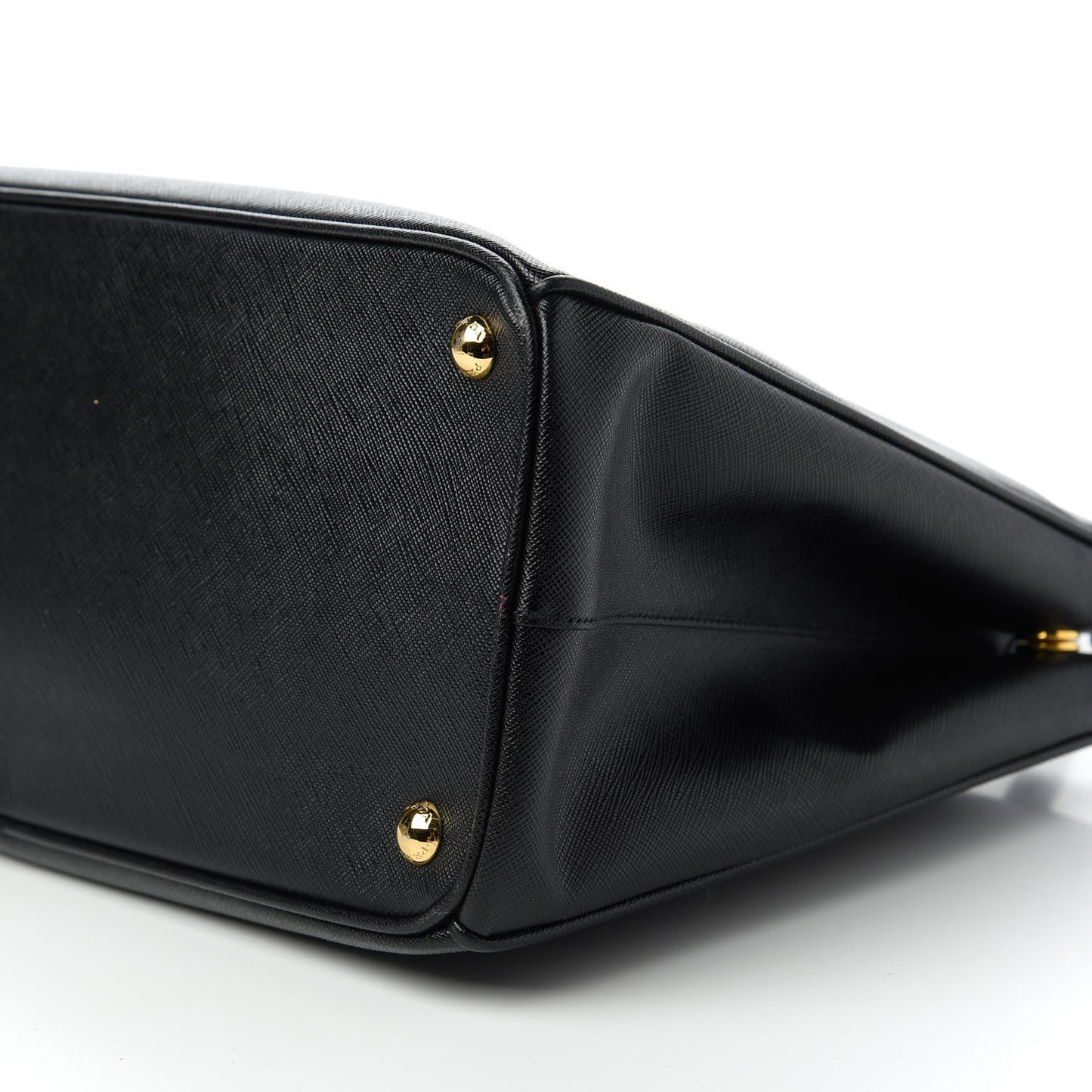Saffiano Large Galleria Double Zip Tote Black