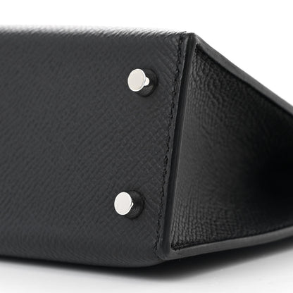 Hermes Epsom Mini Kelly Sellier 20 Black 10 of 12