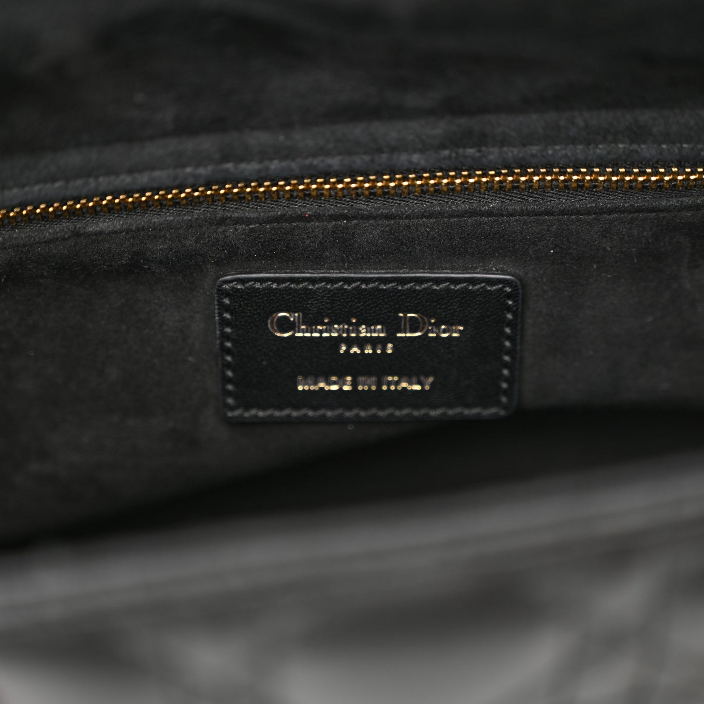 Lambskin Cannage Medium Lady Dior Black
