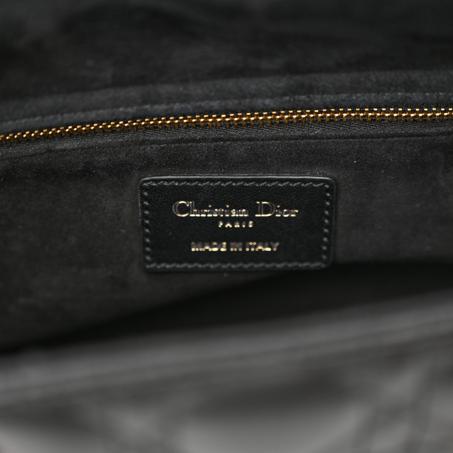 Christian Dior Lambskin Cannage Medium Lady Dior Black 7 of 11