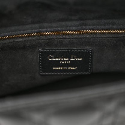 Christian Dior Lambskin Cannage Medium Lady Dior Black 7 of 11