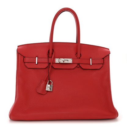 Hermes Togo BIRKIN 35 Vermillion 1 of 16