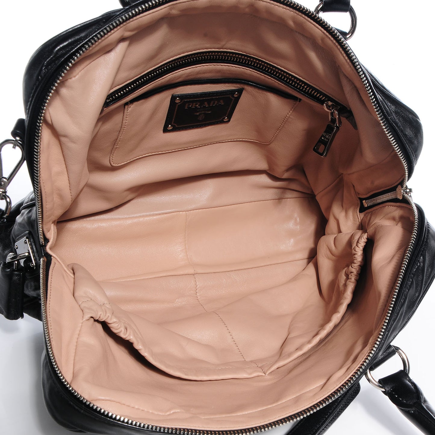 Nappa Leather Antique Satchel Nero Black