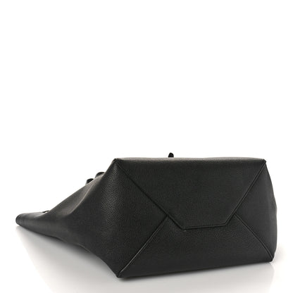 Celine Soft Grained Calfskin Small Belt Cabas Phantom Black 4 of 9
