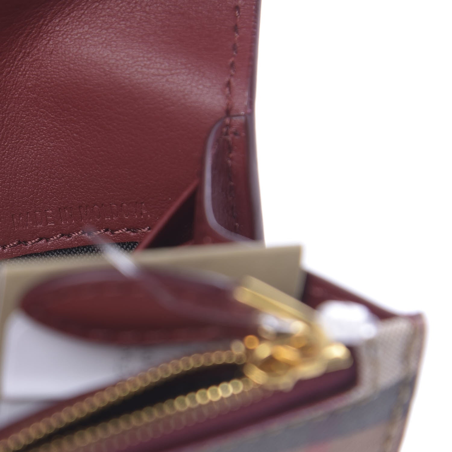 Burberry Vintage Check Continental Wallet Crimson 8 of 8