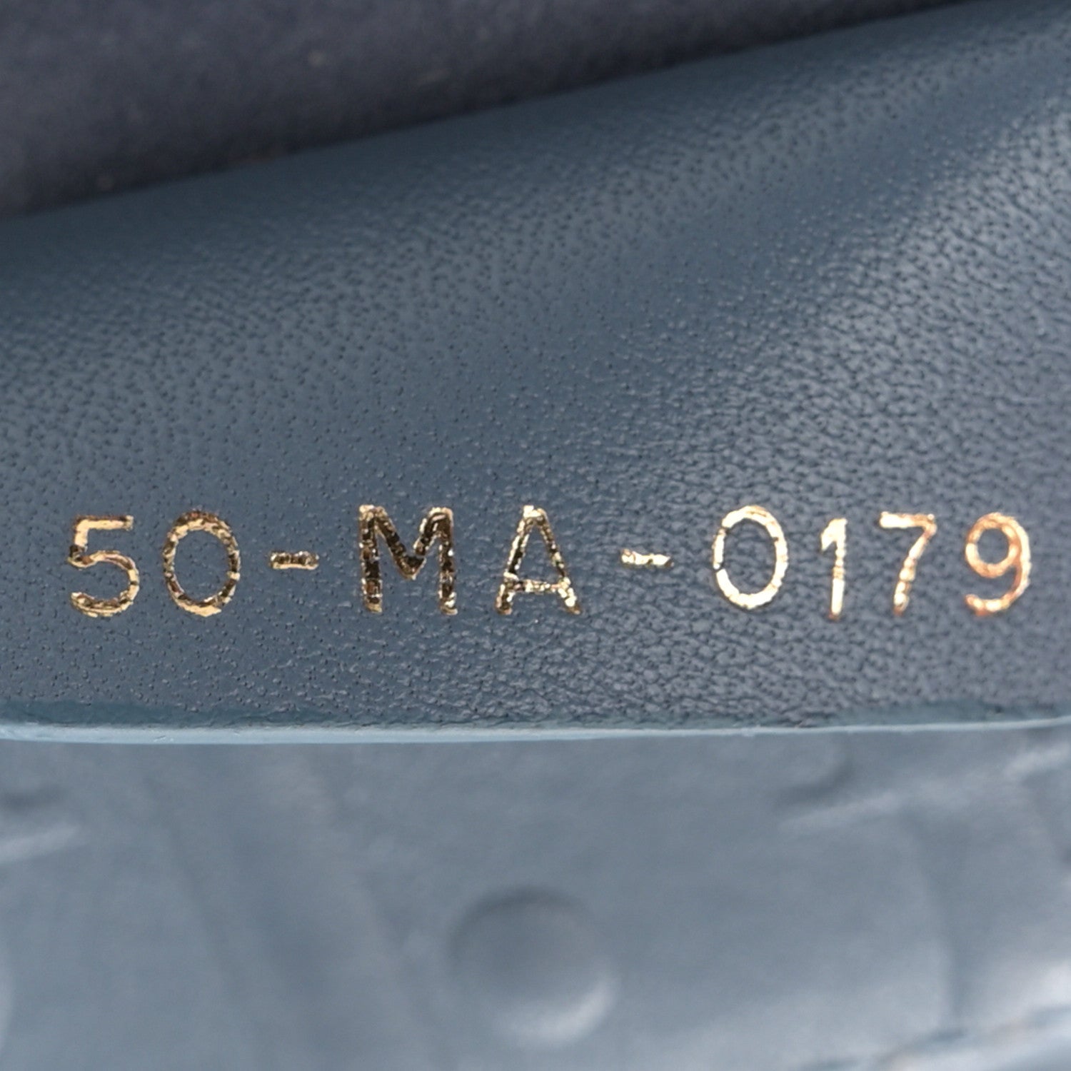 Christian Dior Oblique Calfskin Embossed Book Tote Denim Blue 7 of 14