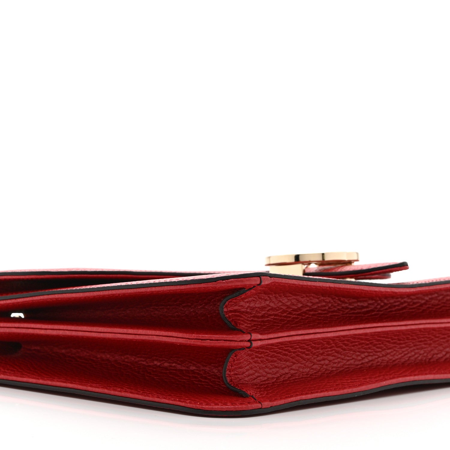 Gucci Dollar Calfskin Interlocking G Shoulder Bag Red 10 of 11