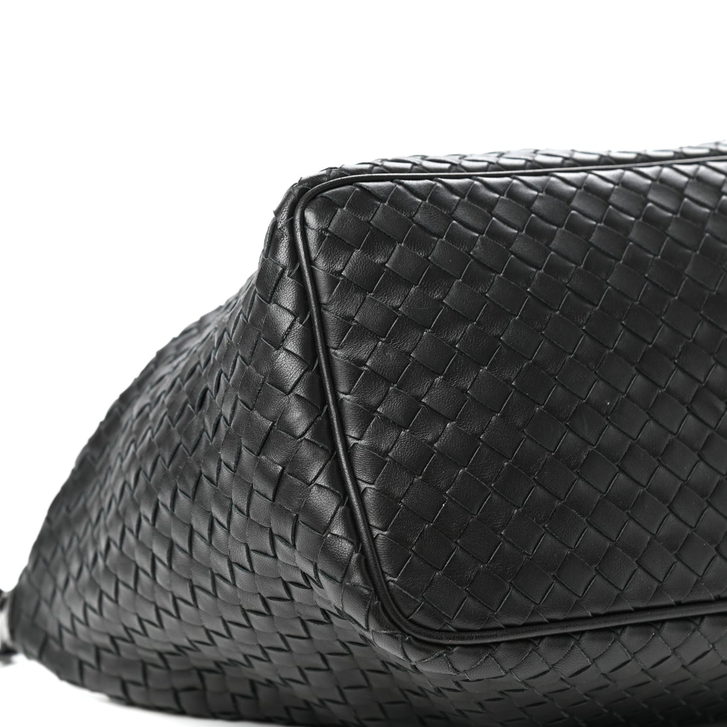 Nappa Intrecciato Medium Shoulder Bag Black