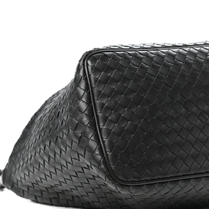 Bottega Veneta Nappa Intrecciato Medium Shoulder Bag Black 7 of 9