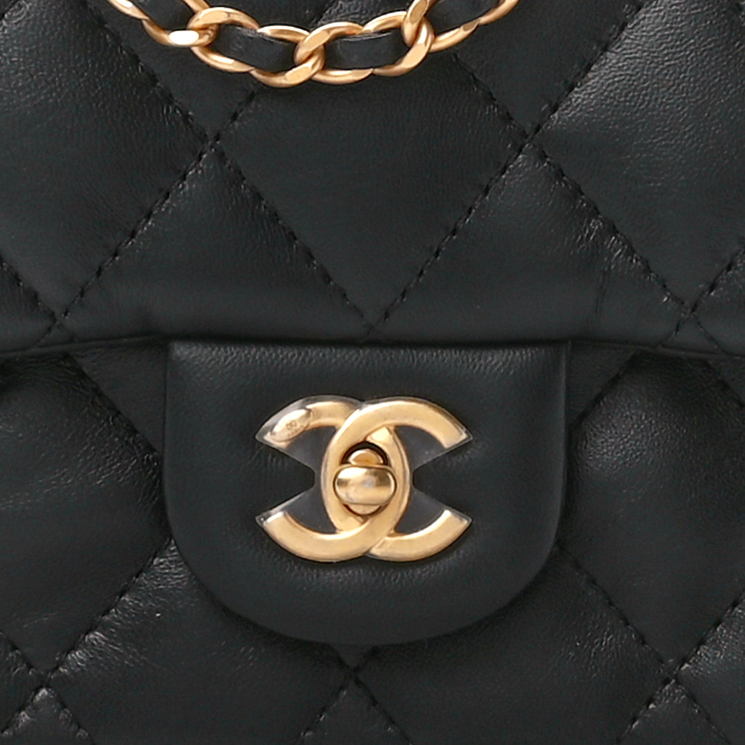 Chanel Lambskin Quilted Mini Heart Charms Flap Black 9 of 12