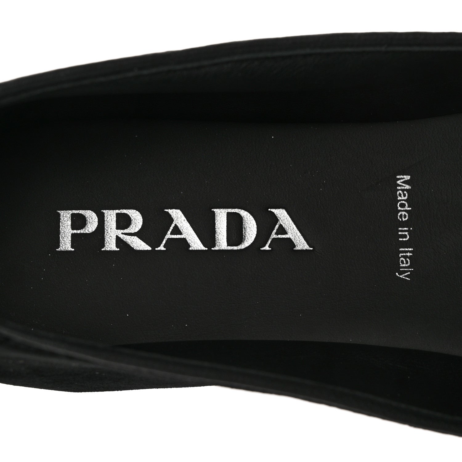 Prada Velvet Mens Slip On Loafers 8 Black 7 of 11