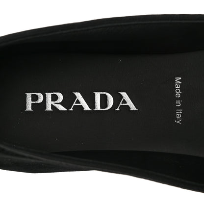 Prada Velvet Mens Slip On Loafers 8 Black 7 of 11