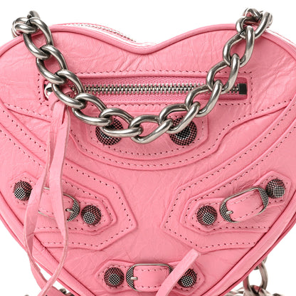 Balenciaga Agneau Arena Mini Le Cagole Heart Bag Sweet Pink 8 of 10