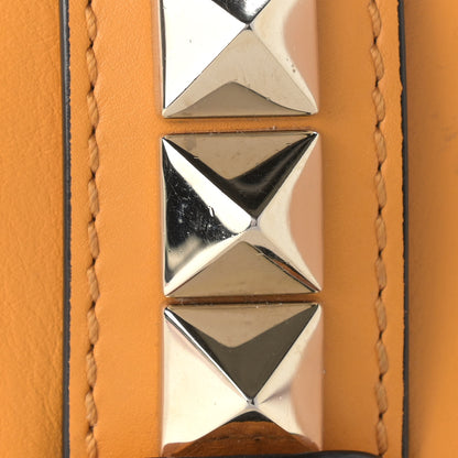 Valentino Garavani Vitello Small Glam Lock Rockstud Flap Mandarin Sorbet 12 of 12