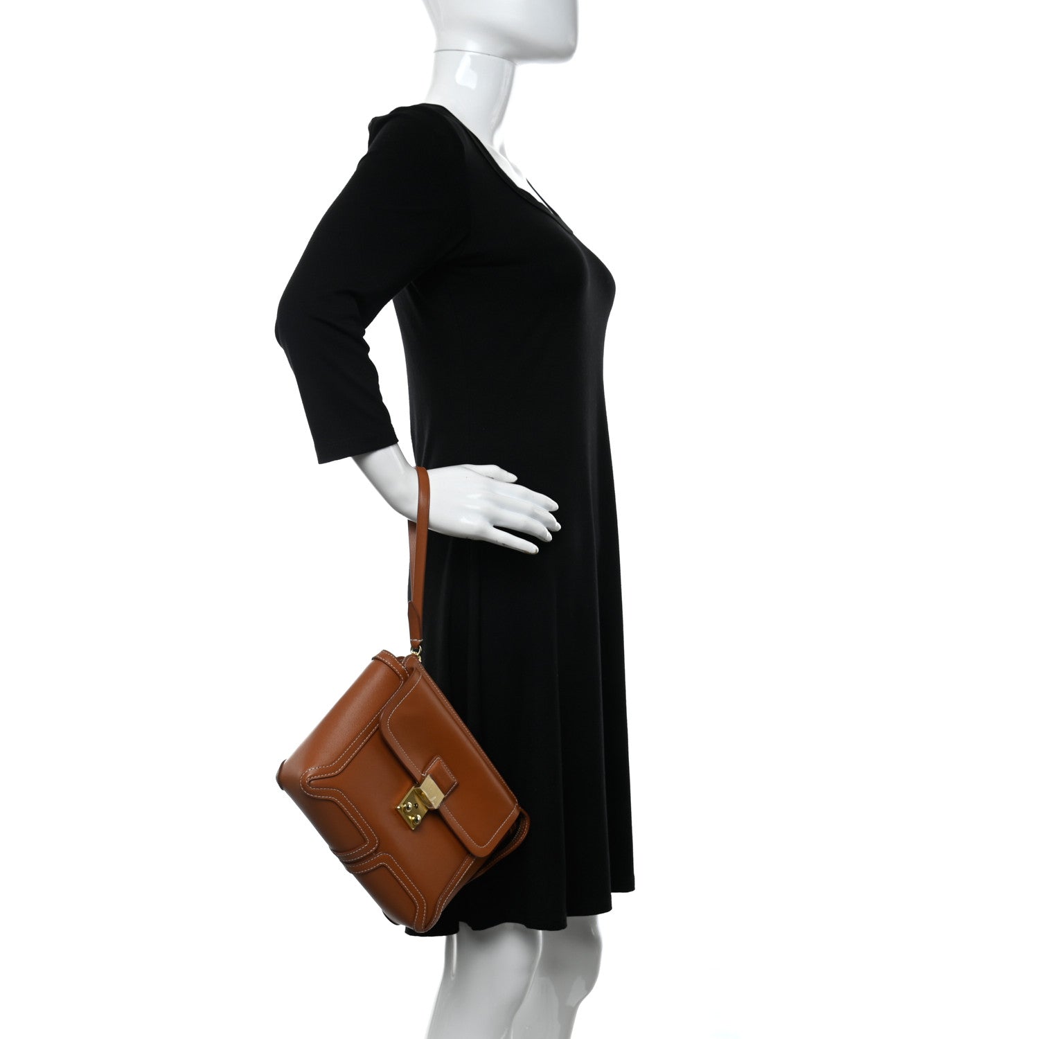 3.1 Phillip Lim Calfskin Pashli Clutch Cognac 2 of 11
