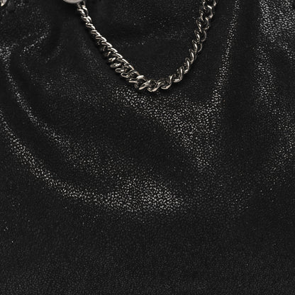 Stella McCartney Shaggy Deer Mini Falabella Fold Over Tote Black 7 of 10