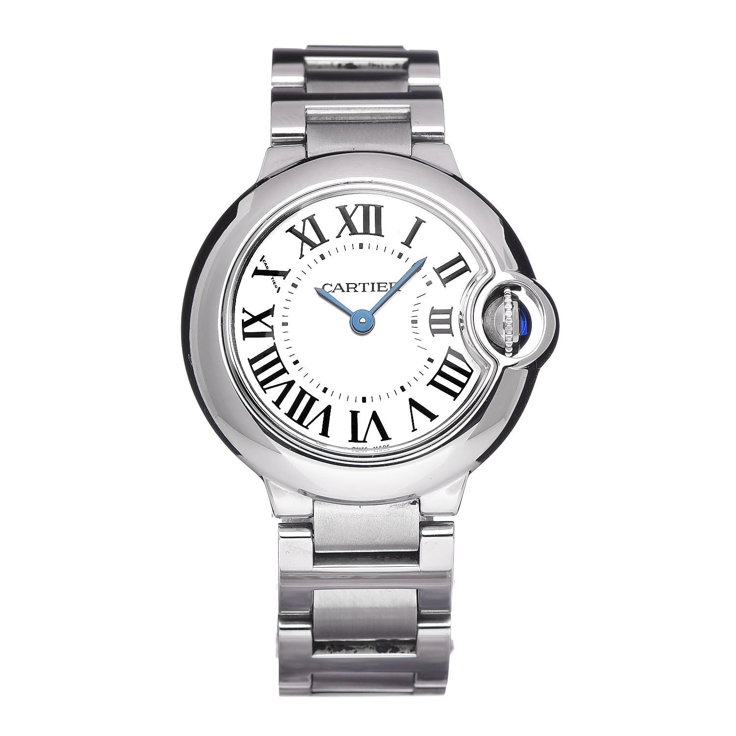 Cartier Stainless Steel 28mm Ballon Bleu De Quartz Watch 1 of 8