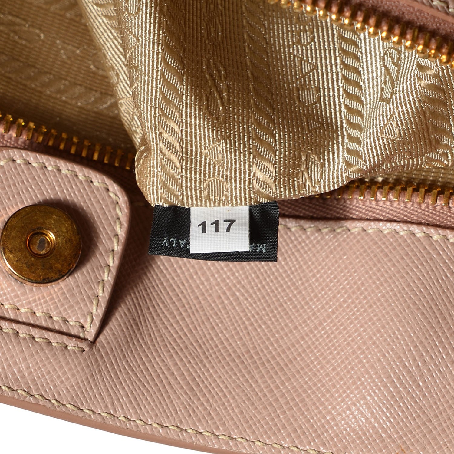 Prada Saffiano Lux Large Tote Cammeo 7 of 9
