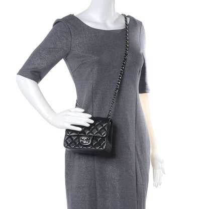 Chanel Lambskin Quilted Mini Square Flap Black 2 of 7