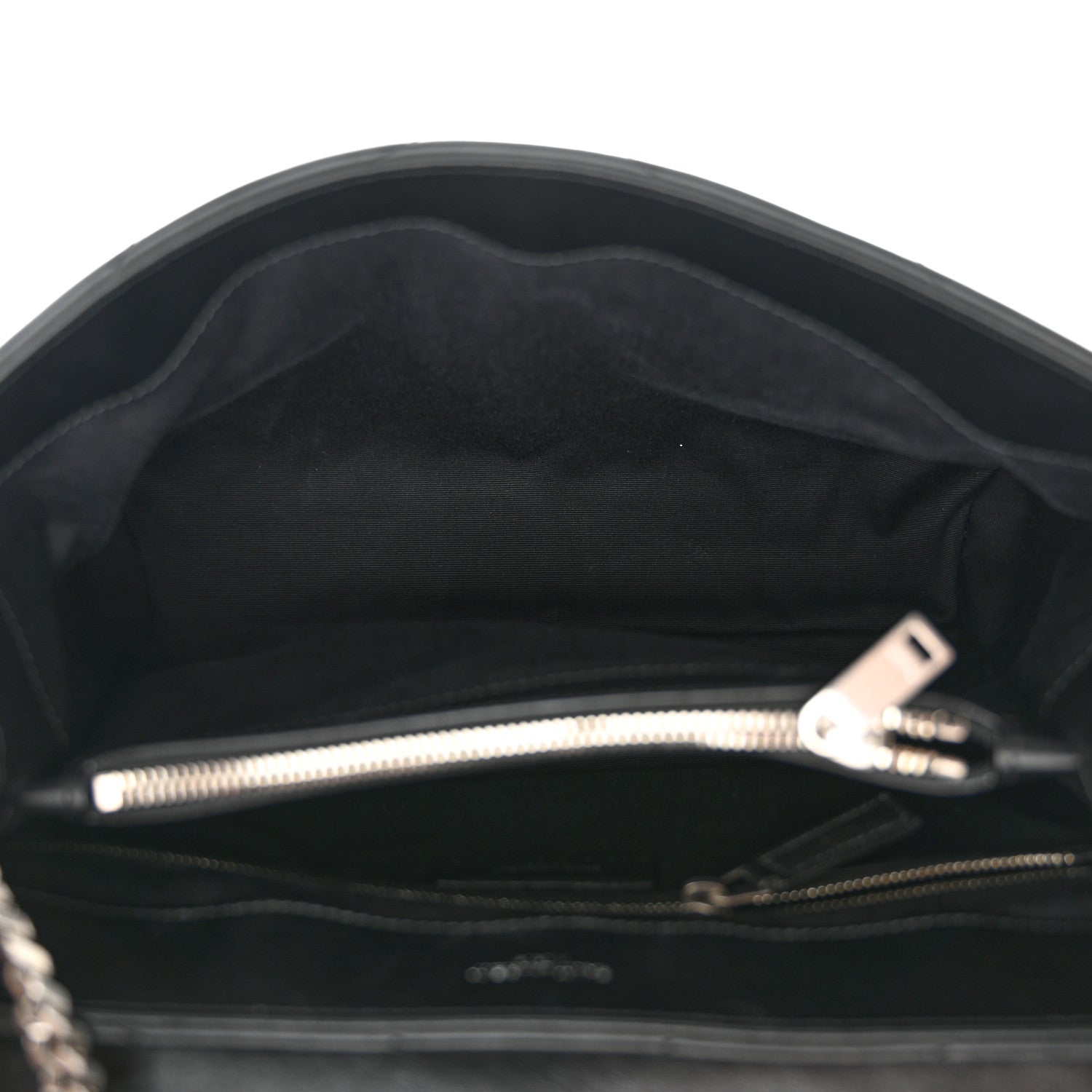 Saint Laurent Calfskin Y Quilted Monogram Medium Loulou Chain Satchel Black 5 of 11