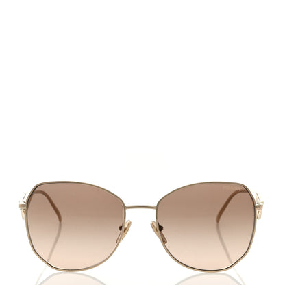 Prada Metal Symbole Triangle Logo Sunglasses SPR57YS Anthracite Gray Cammeo Beige 2 of 9