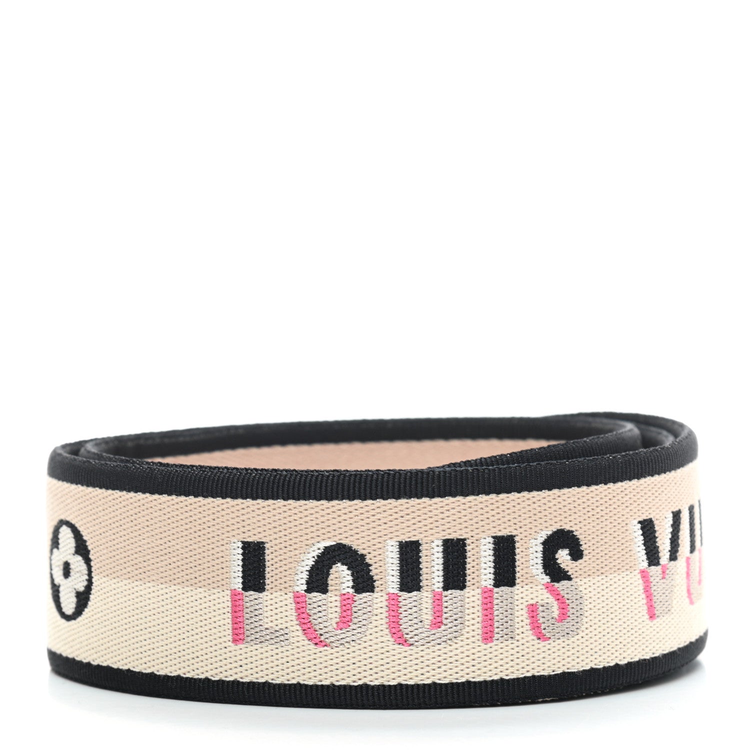 Louis Vuitton Jacquard Speedy Bandouliere 20 Shoulder Strap Black 2 of 4