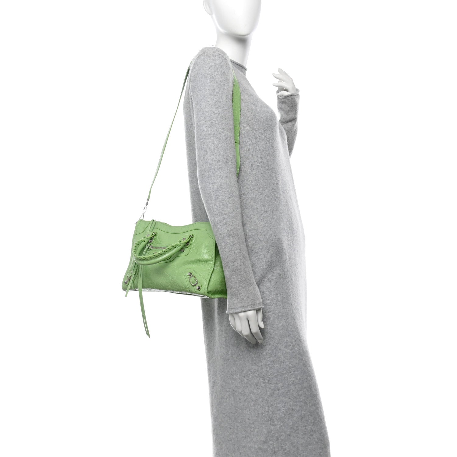 Balenciaga Agneau Arena Storico Classic Hardware Small Le City Green 2 of 10