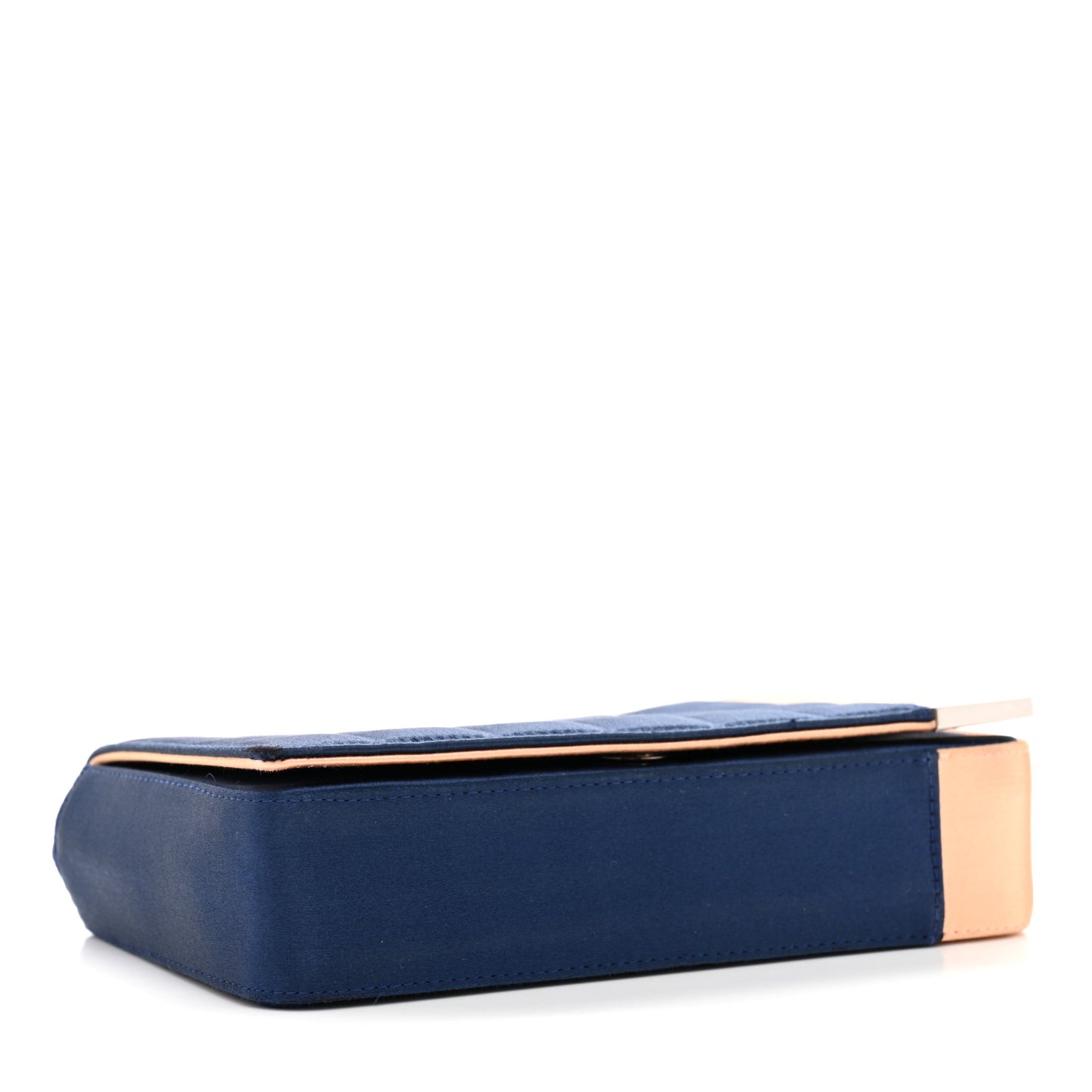 Satin Chocolate Bar Flap Blue Light Pink
