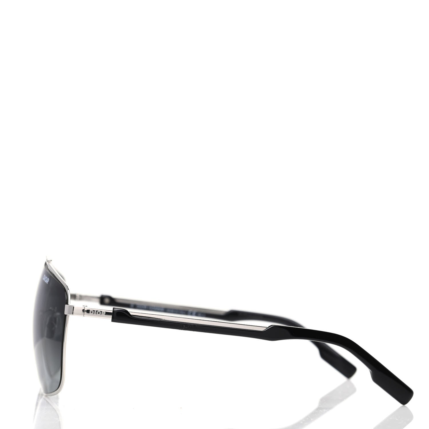 Christian Dior HOMME Metal Diorstreet1 Sunglasses Silver Black 3 of 7