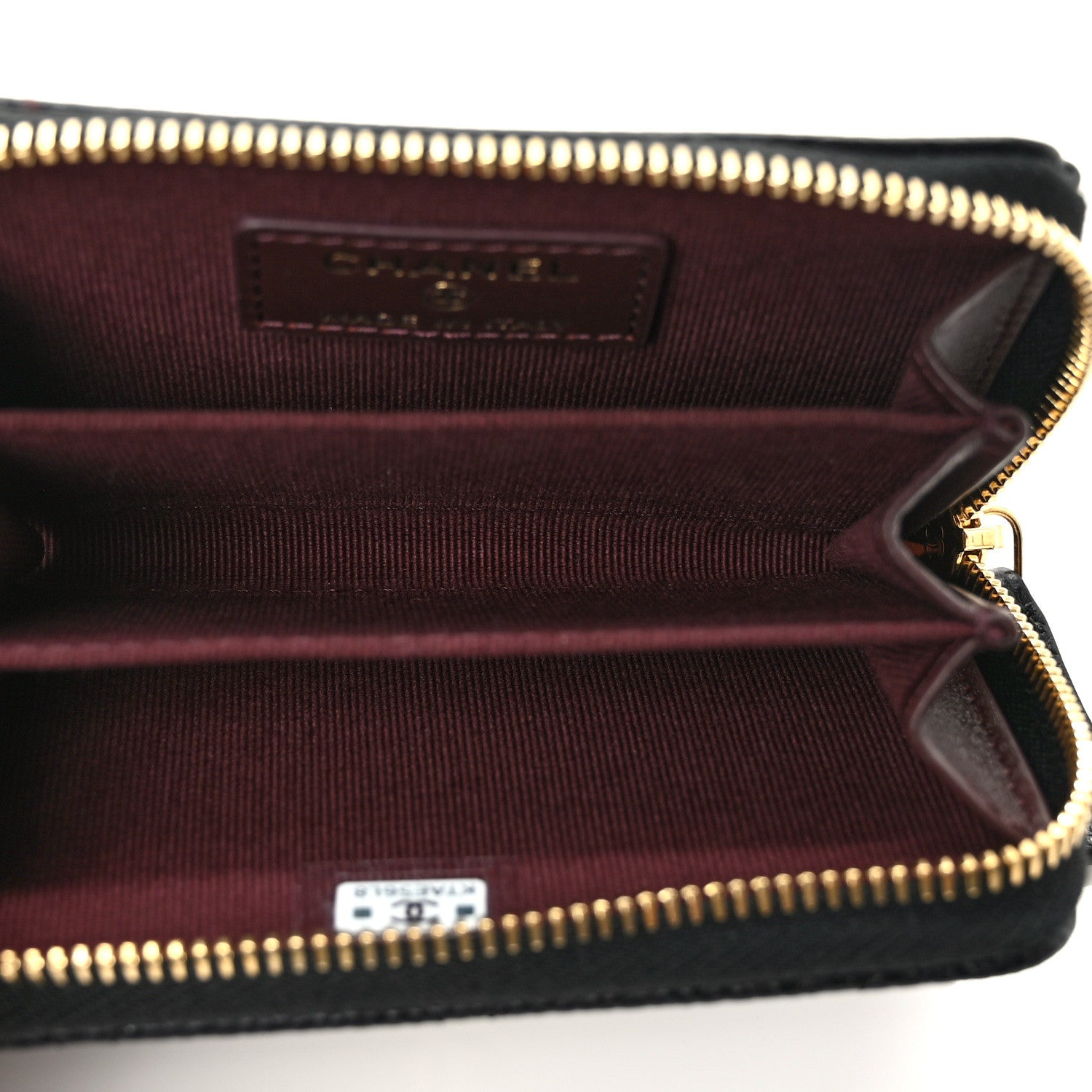 Chanel Caviar Quilted Zip Coin Purse Black 5 of 7