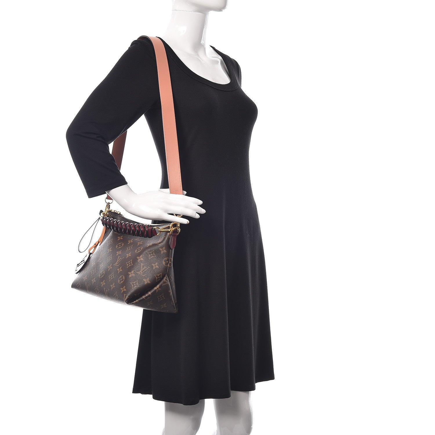 Louis Vuitton Monogram Beaubourg Hobo Mini Bordeaux Red Peach Safran Blue Jean Blue 2 of 12