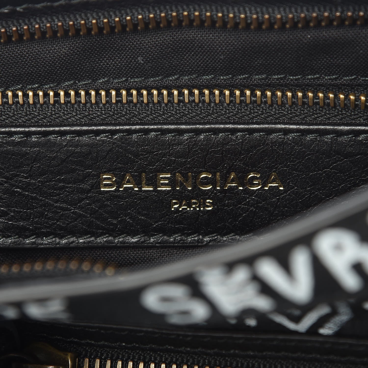 Balenciaga Agneau Classic Hardware Graffiti All Over S City Black 6 of 9