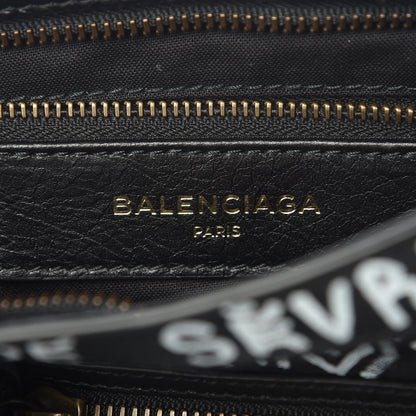 Balenciaga Agneau Classic Hardware Graffiti All Over S City Black 7 of 10